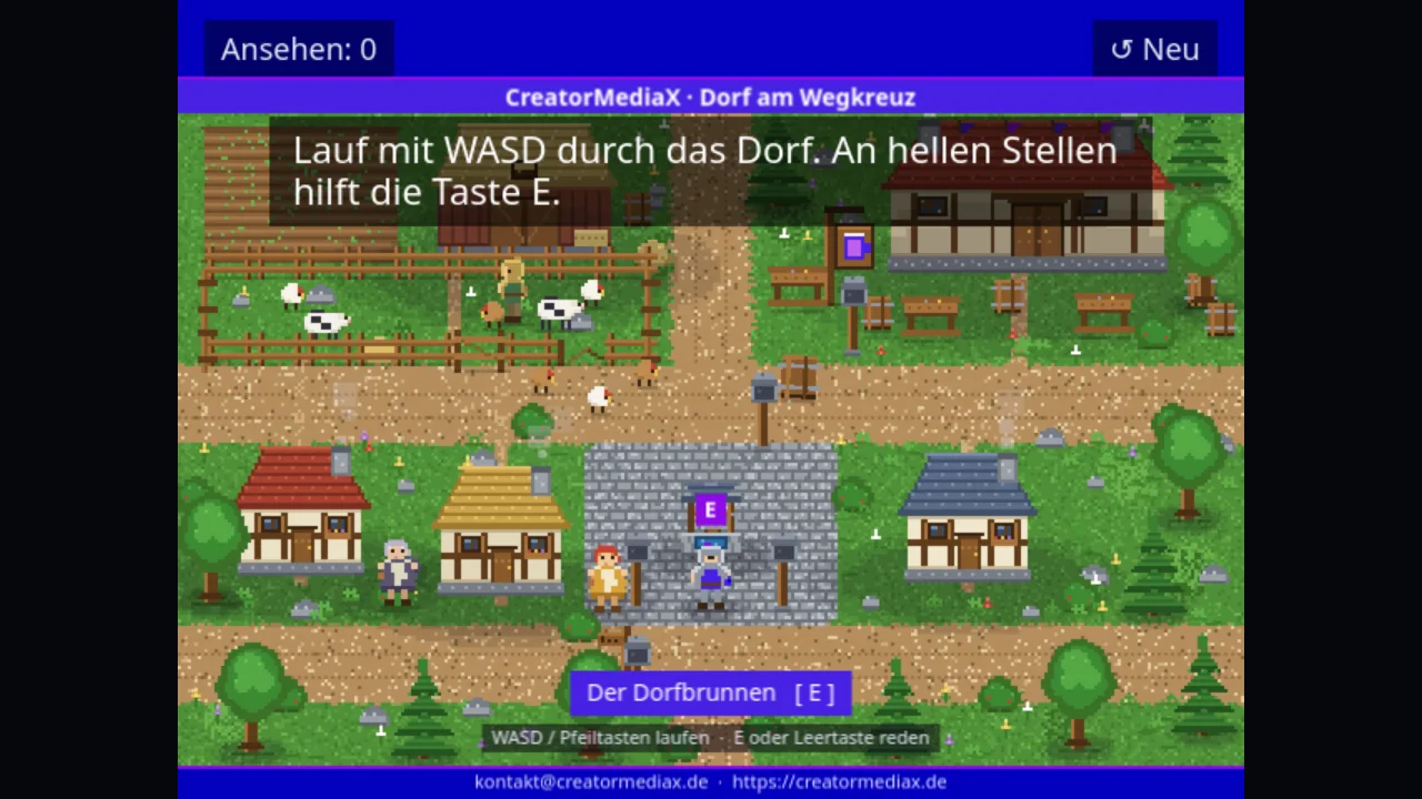 Ein Spiel aus der App-Fabrik: Abnahme-Foto eines automatisch getesteten Baus
